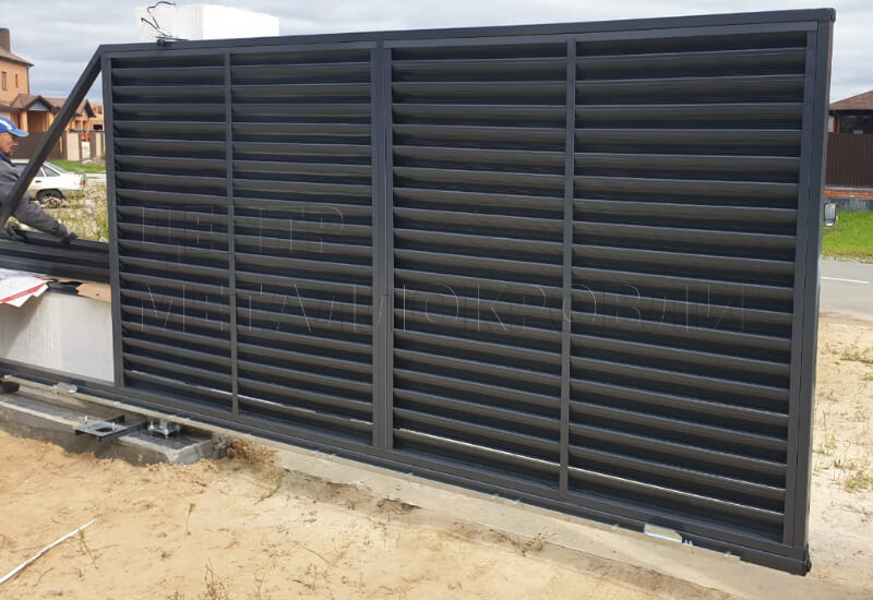 Забор-жалюзи в Павлодаре фотография